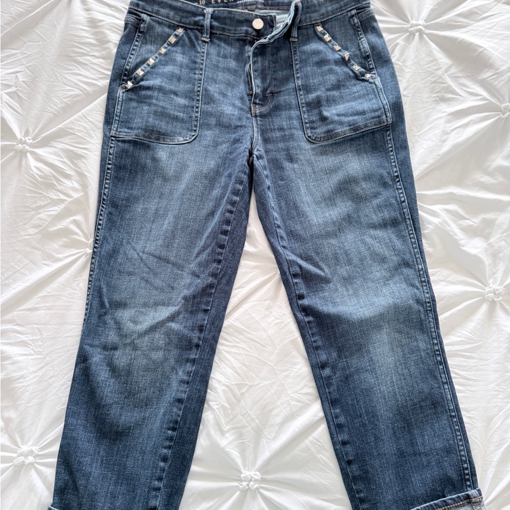 White House Black Market Blue Ankle Jeans